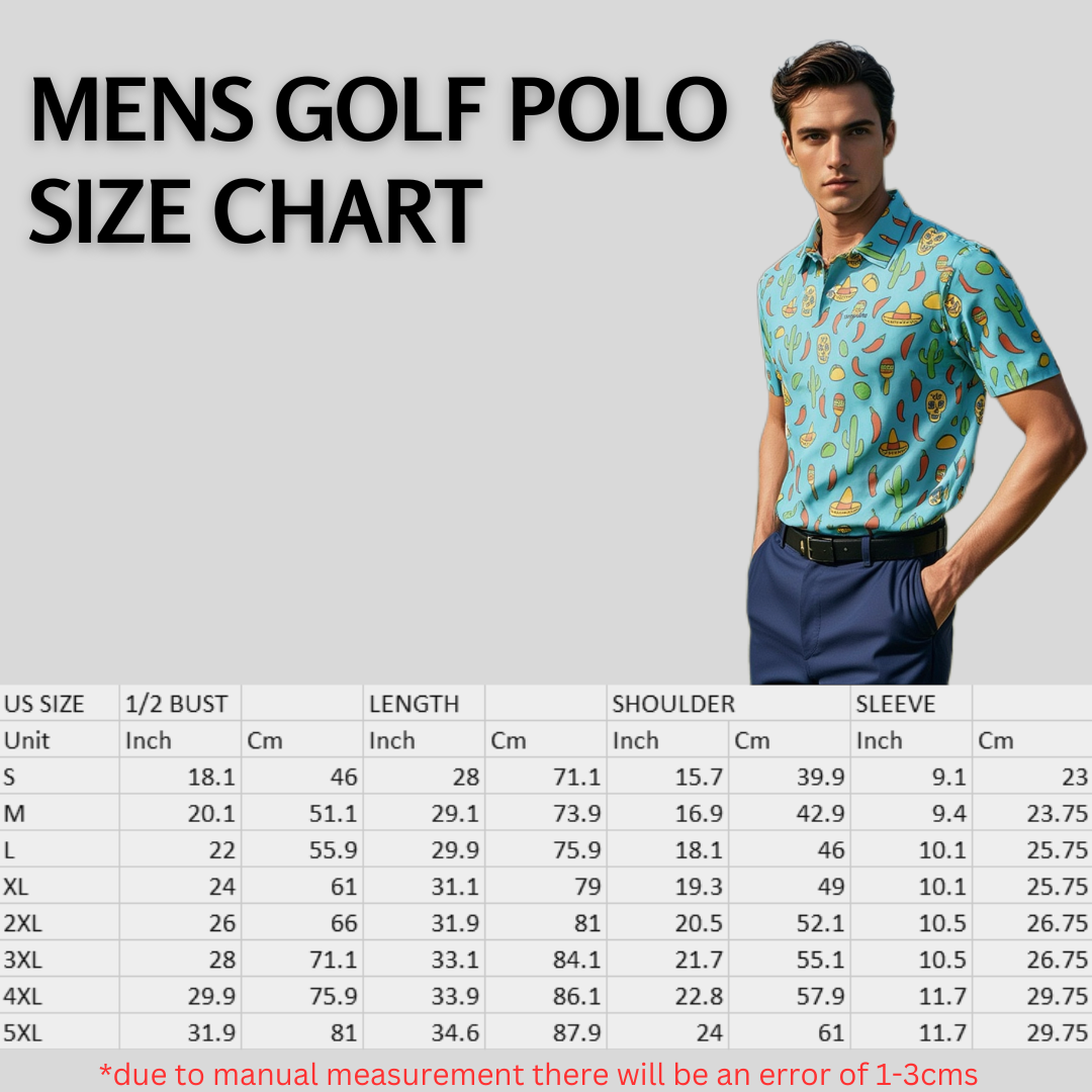 Salsa Swing Men’s Golf Polo Shirt – Performance, Moisture-Wicking, Lightweight Golf Apparel”