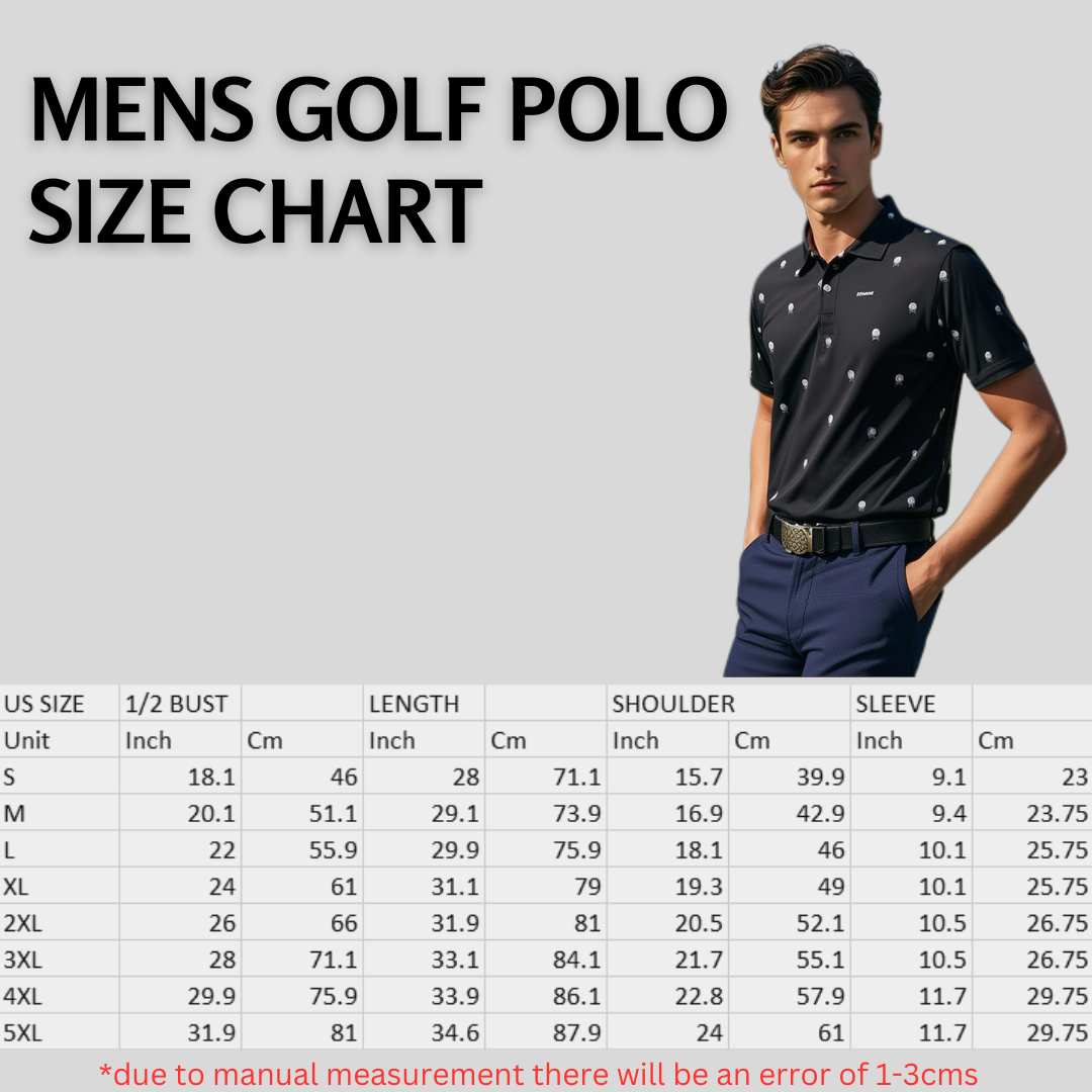 Skull Golf Polo for Men | Moisture-Wicking Performance Golf Shirt | Lightweight Breathable Polo for Golfers | Unanimous Golf Apparel
