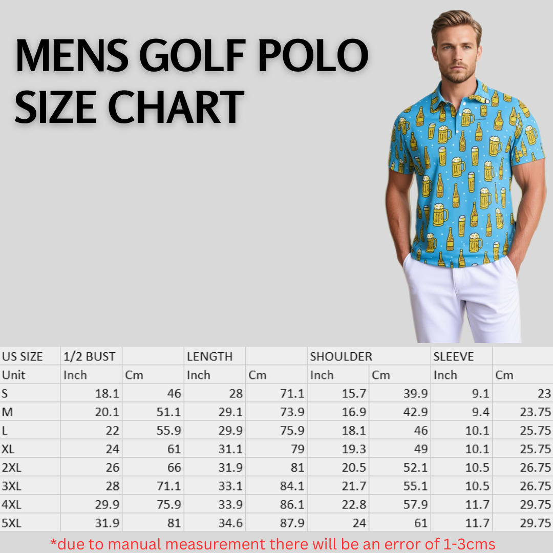 Brewmaster Golf Polo for Men | Premium Beer-Themed Performance Shirt