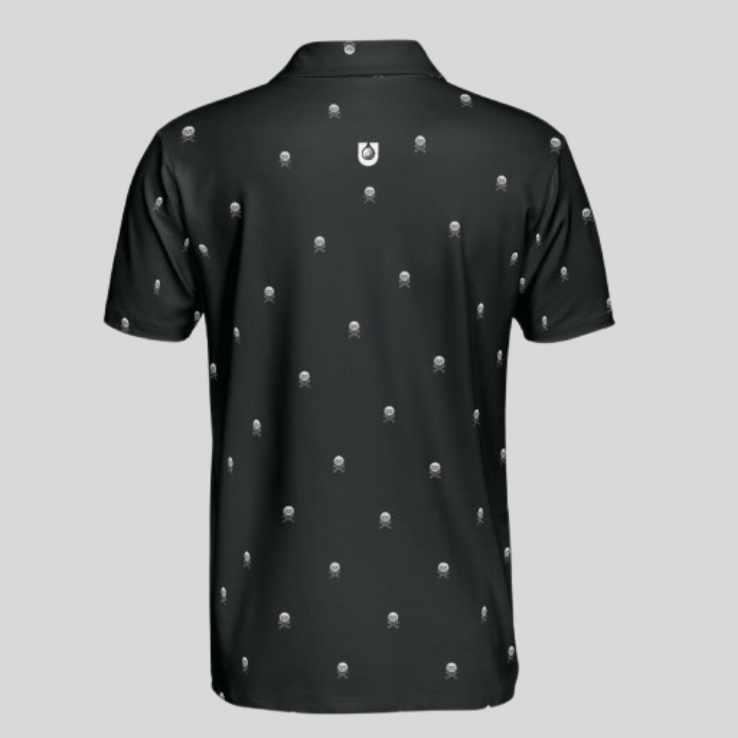 Skull Golf Polo for Men | Moisture-Wicking Performance Golf Shirt | Lightweight Breathable Polo for Golfers | Unanimous Golf Apparel