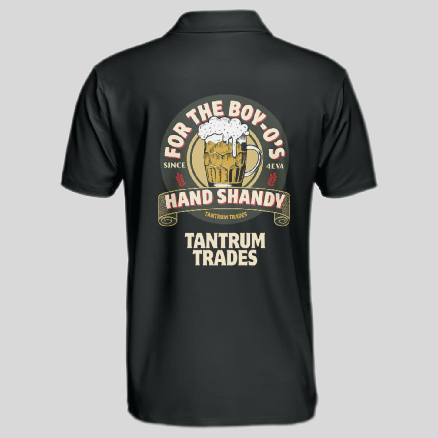 Hand Shandy Golf Polo – Collab with Tantrum Trades & Apex Mechanical | Unanimous Golf