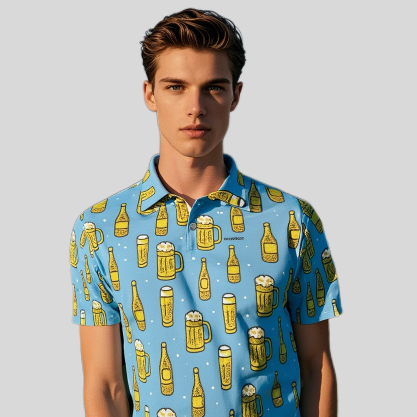 Brewmaster Golf Polo for Men | Premium Beer-Themed Performance Shirt