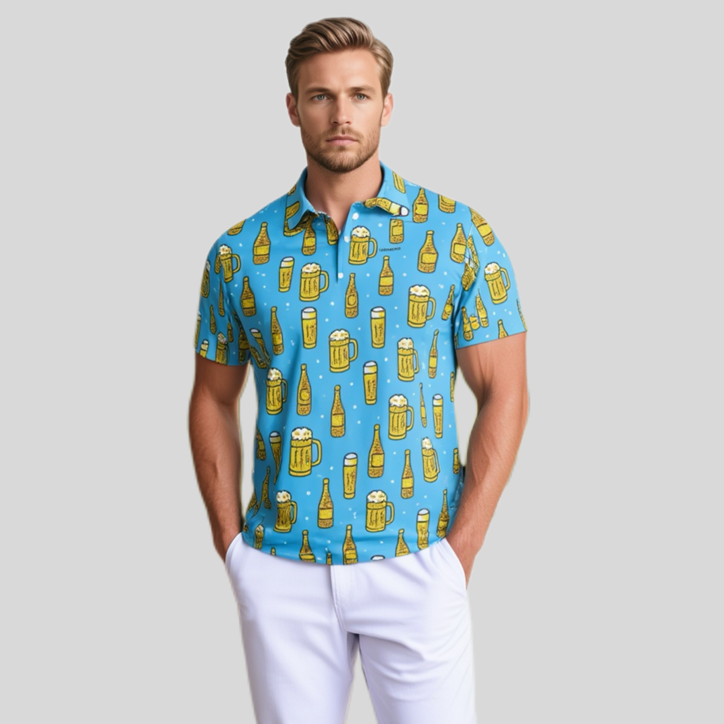 Brewmaster Golf Polo for Men | Premium Beer-Themed Performance Shirt