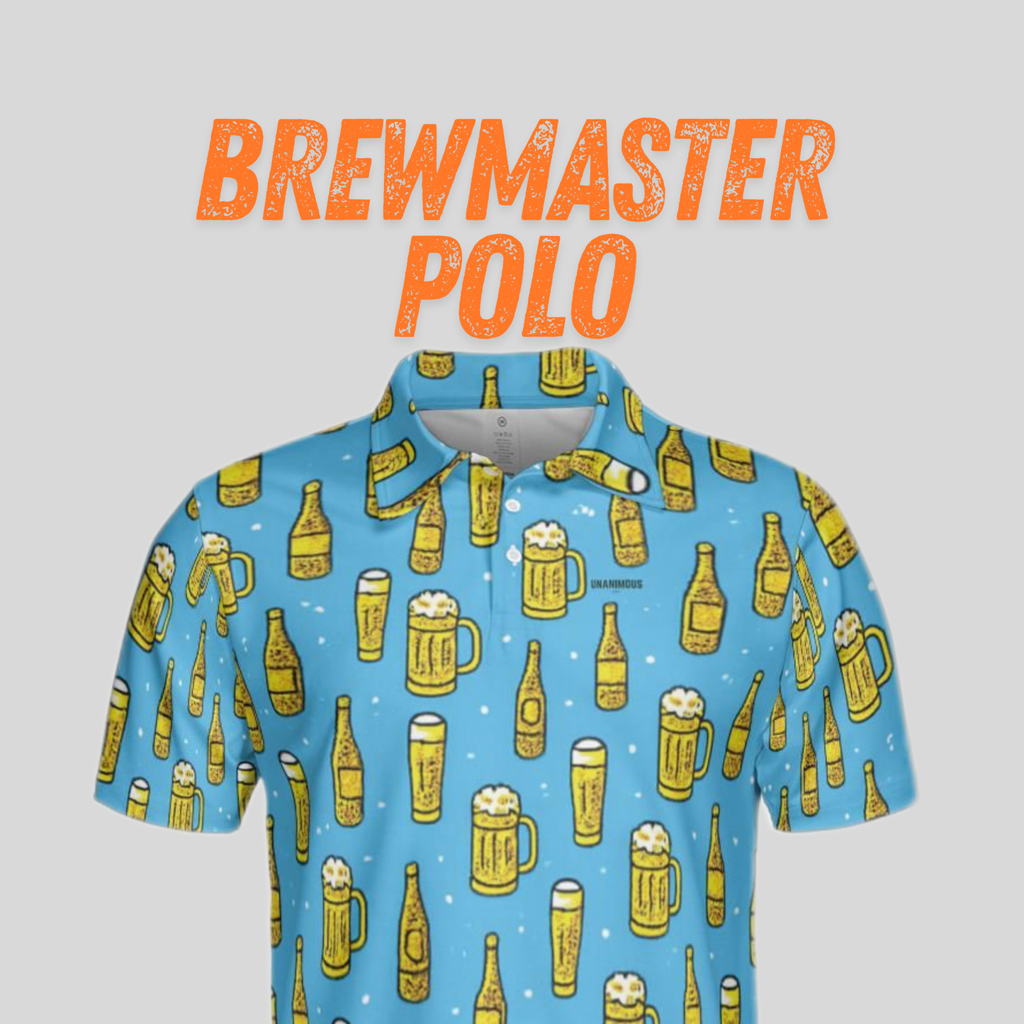 Brewmaster Golf Polo for Men | Premium Beer-Themed Performance Shirt