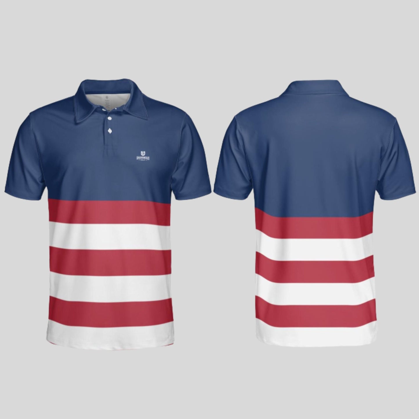 The Red White and Blue Golf polo