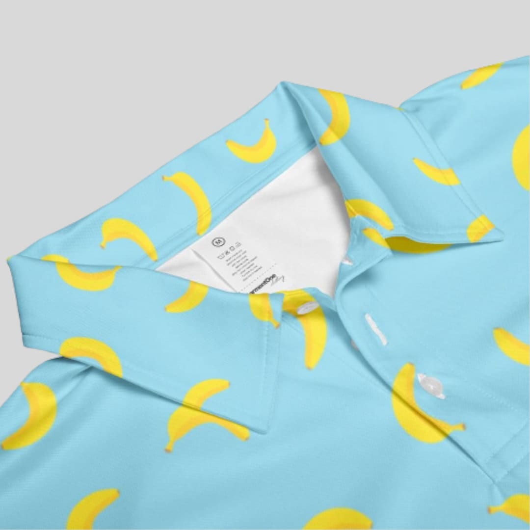Going bananas sleeveless golf polo shirt for women