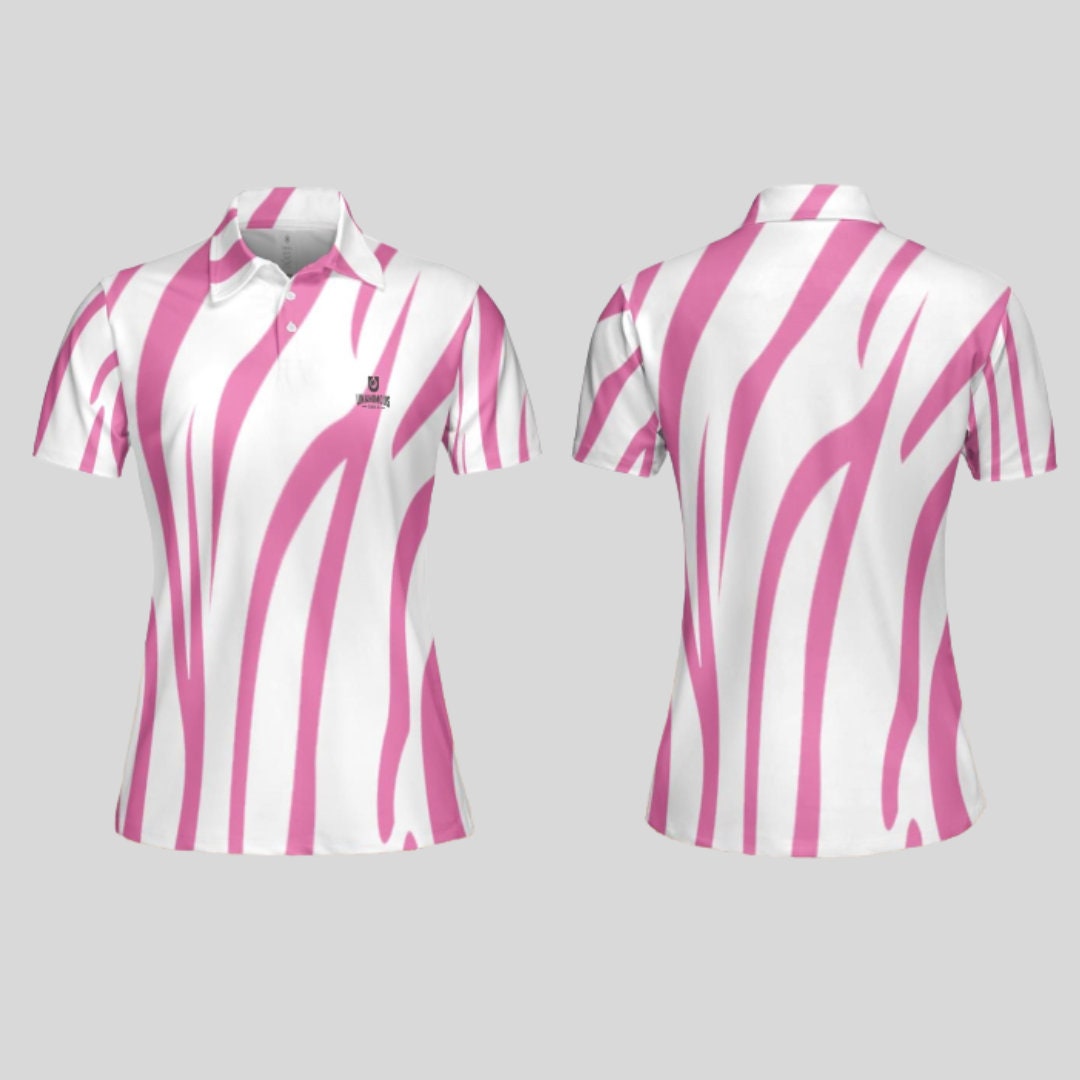 Tiger strip women's golf polo shirt