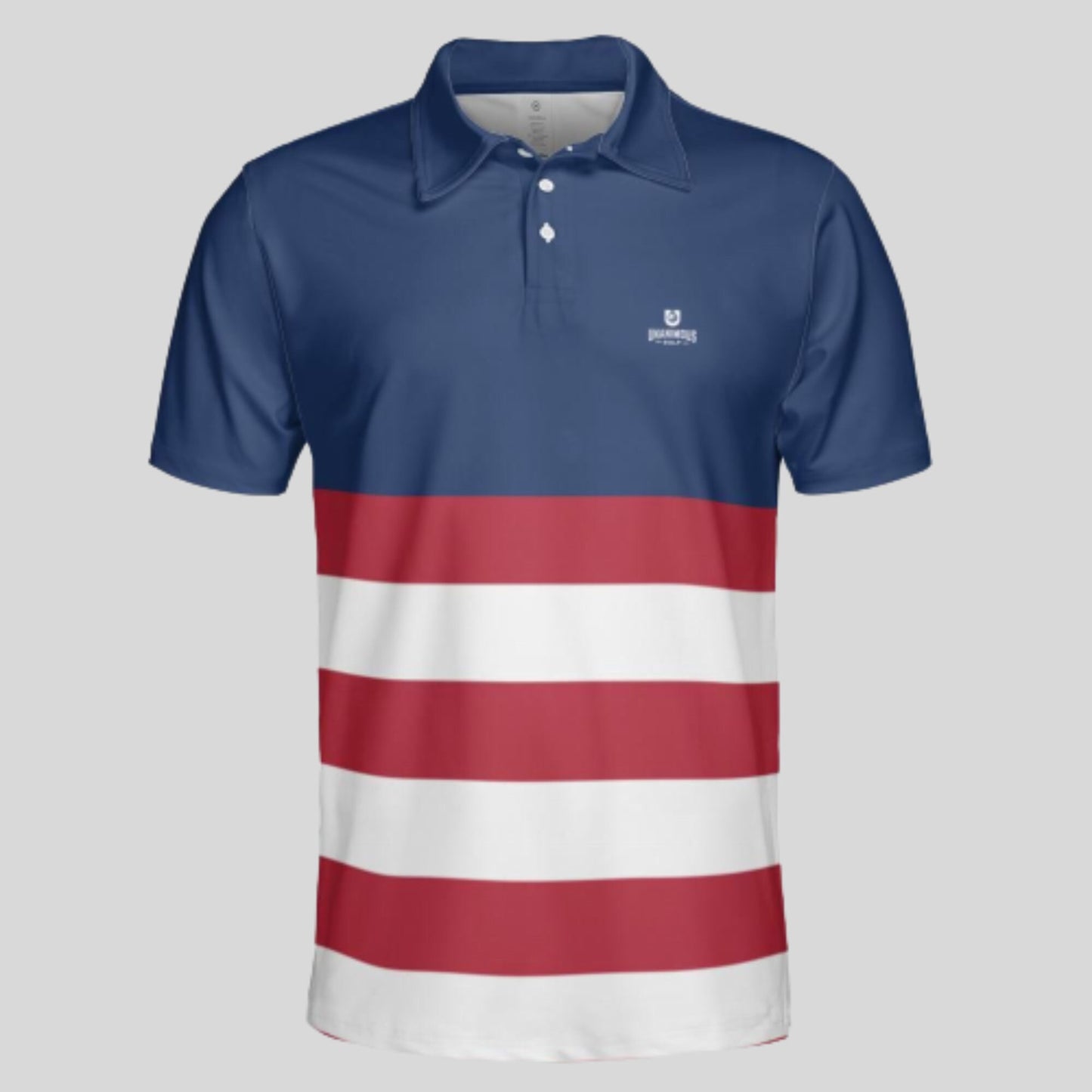The Red White and Blue Golf polo