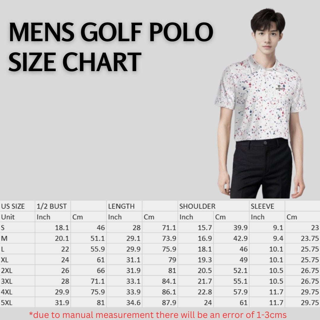 Old Glory Paint Splatter Golf Polo For Men