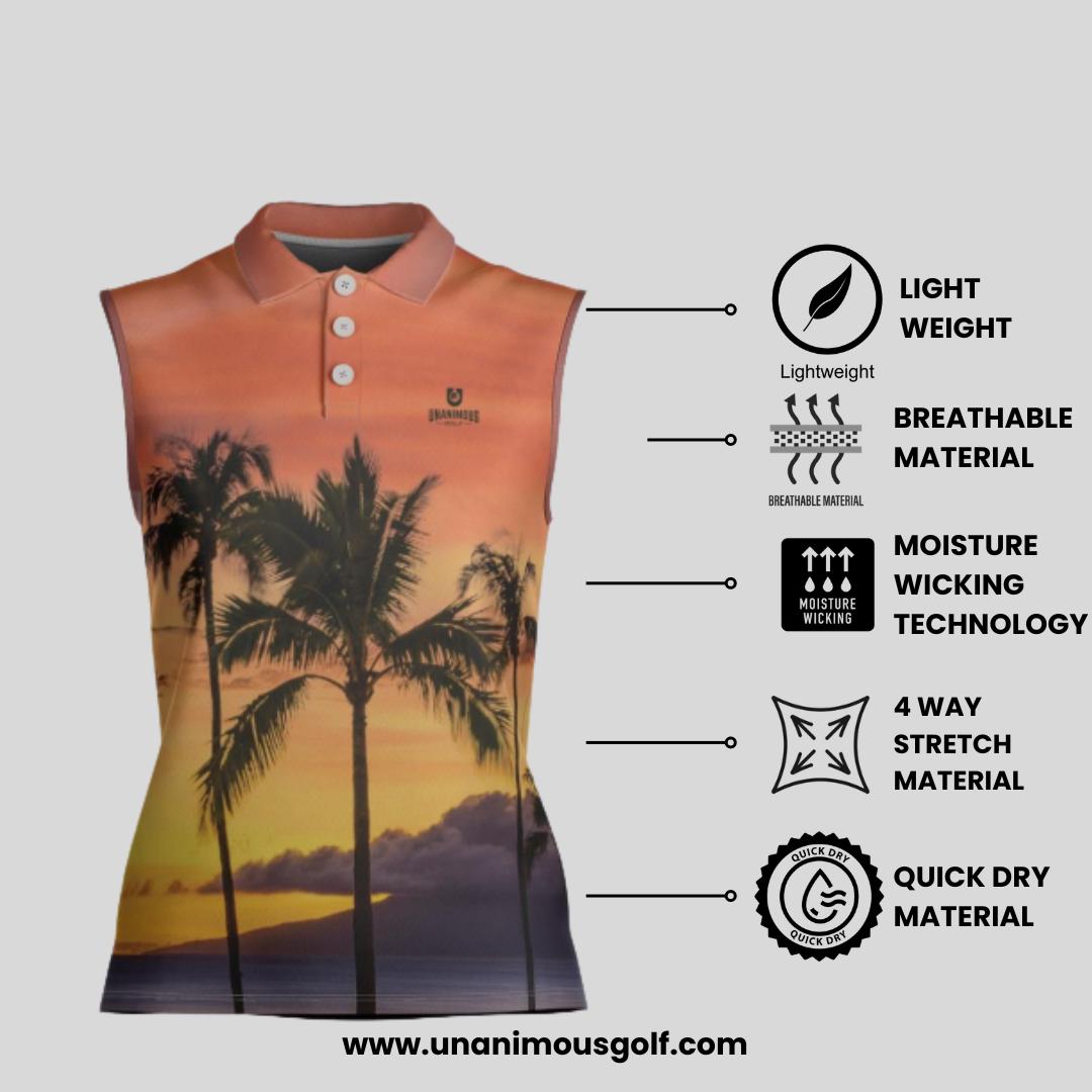 tropo Sleeveless golf polo for women