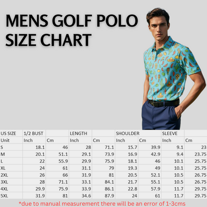Salsa Swing Men’s Golf Polo Shirt – Performance, Moisture-Wicking, Lightweight Golf Apparel”