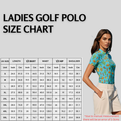 Salsa Swing Women’s Golf Polo Shirt – Lightweight, Moisture-Wicking, Performance Golf Apparel