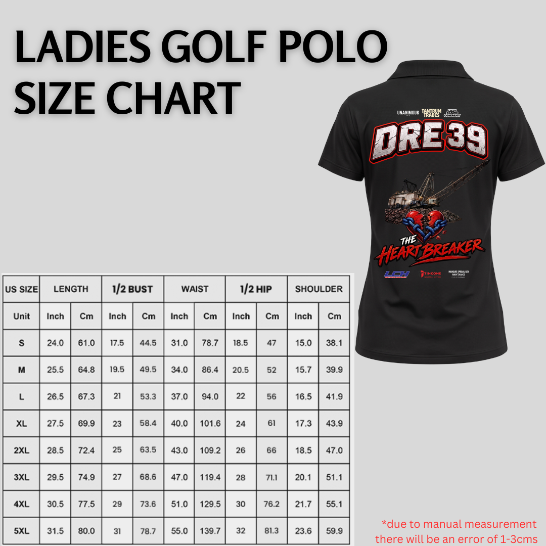 DRE39 "The Heartbreaker" Shutdown Crew Polo – Ladies Mining Dragline polo shirt