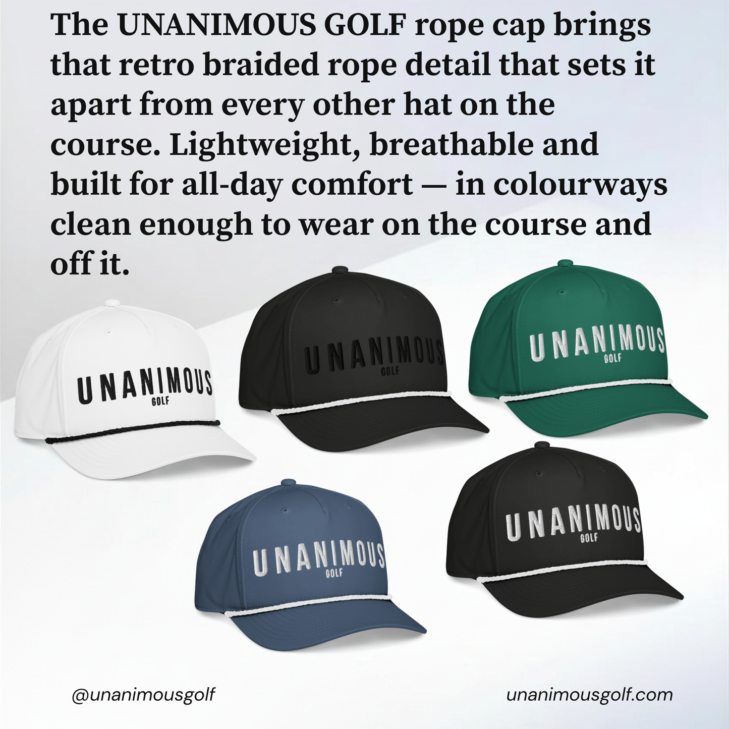 Golf Rope Hat | Unanimous Golf Snapback