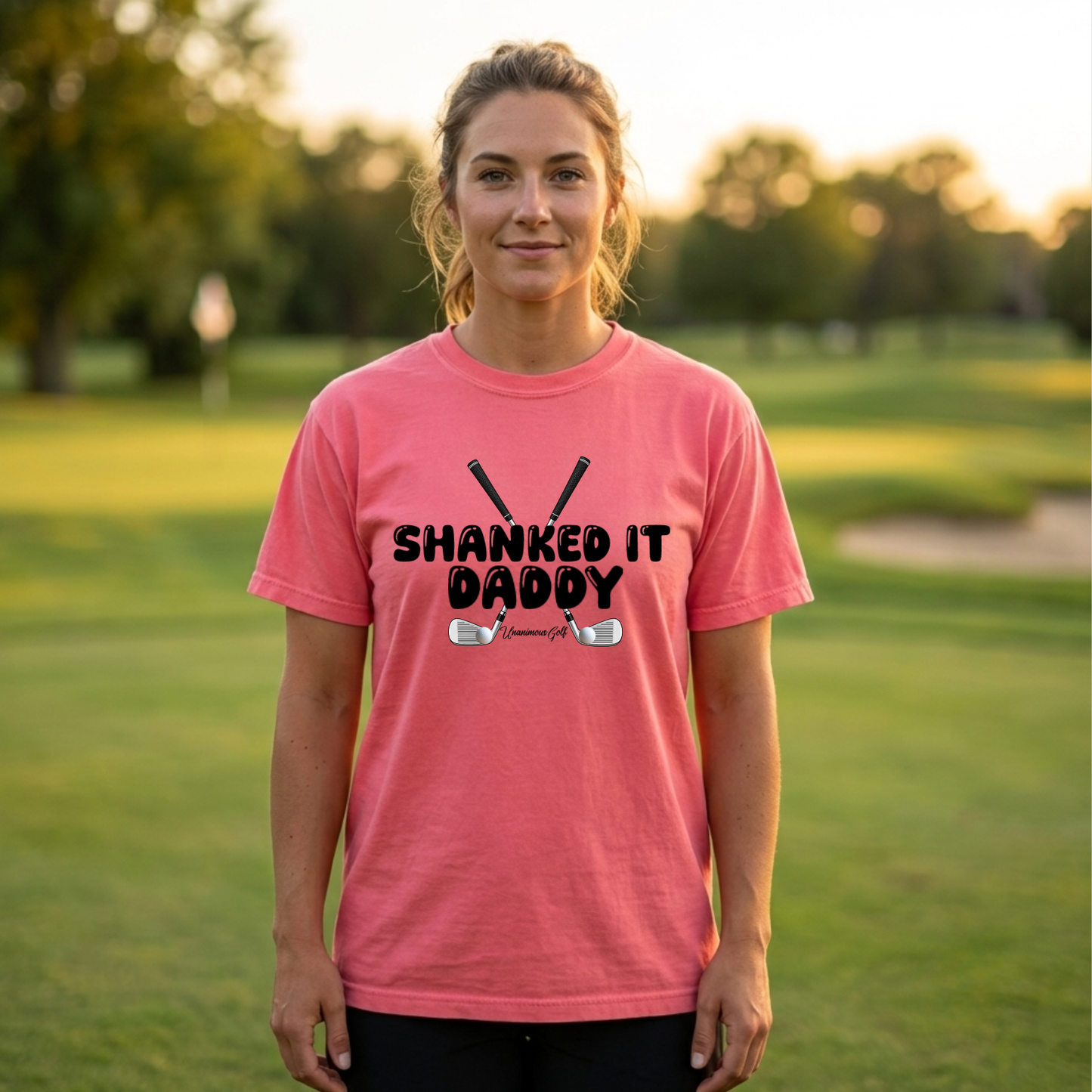 Shanked It Daddy Funny Golf T-Shirt for Women