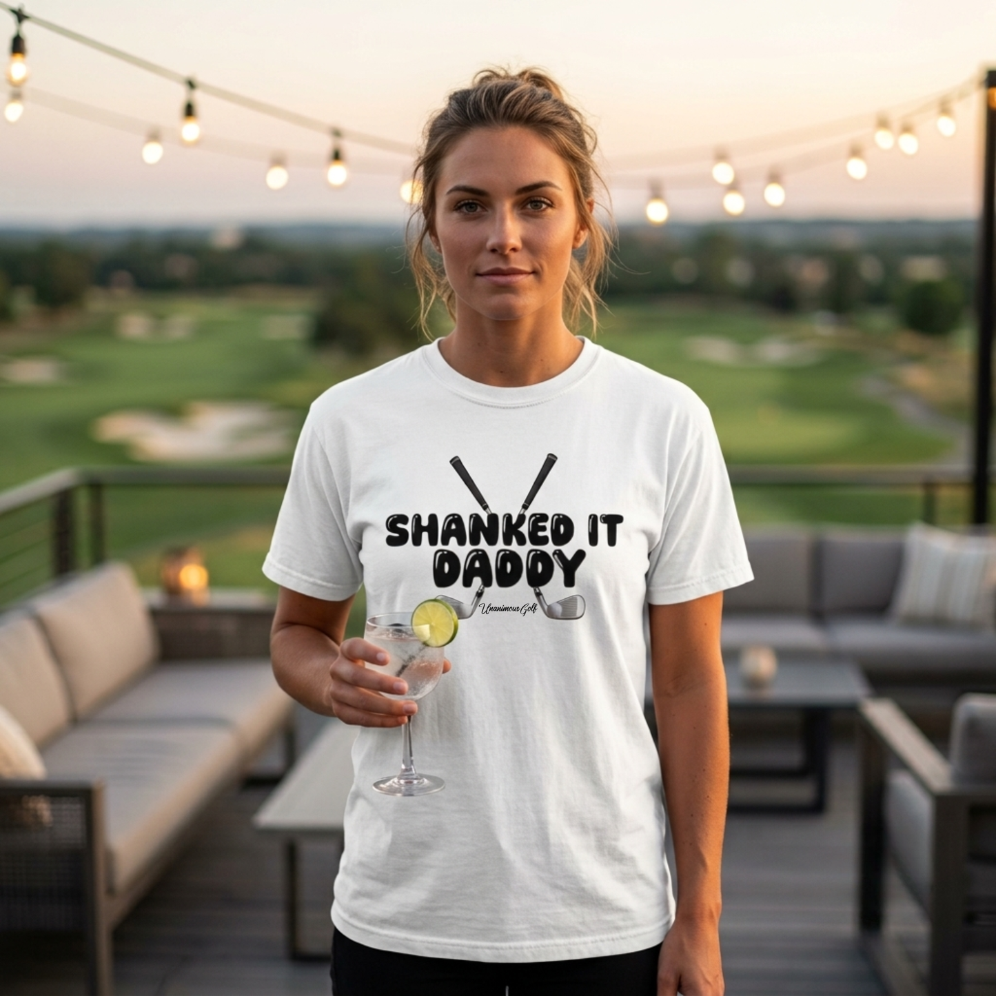 Shanked It Daddy Funny Golf T-Shirt for Women