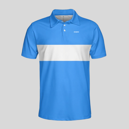 Chest Stripe Golf Polo – Lightweight Performance Fit, 6 Colourways
