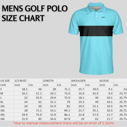 Chest Stripe Golf Polo – Lightweight Performance Fit, 6 Colourways