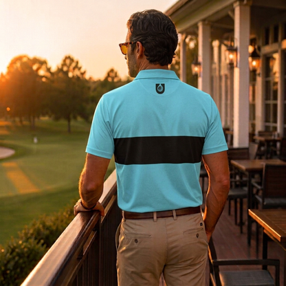 Chest Stripe Golf Polo – Lightweight Performance Fit, 6 Colourways