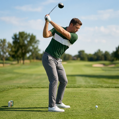 Chest Stripe Golf Polo – Lightweight Performance Fit, 6 Colourways