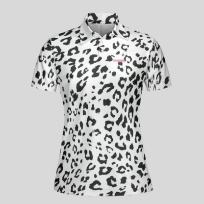 Snow Leopard Women’s Golf Polo – Stylish, Moisture-Wicking, Breathable Ladies Golf Shirt | Unanimous Golf