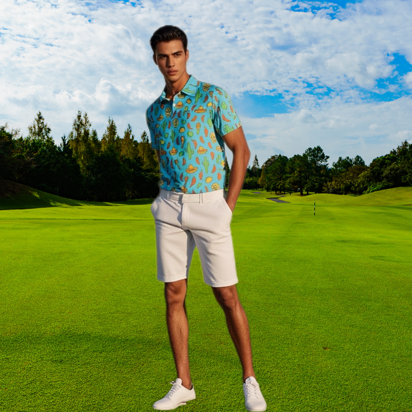 Salsa Swing Men’s Golf Polo Shirt – Performance, Moisture-Wicking, Lightweight Golf Apparel”