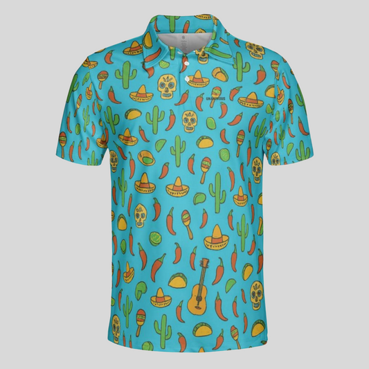 Salsa Swing Men’s Golf Polo Shirt – Performance, Moisture-Wicking, Lightweight Golf Apparel”