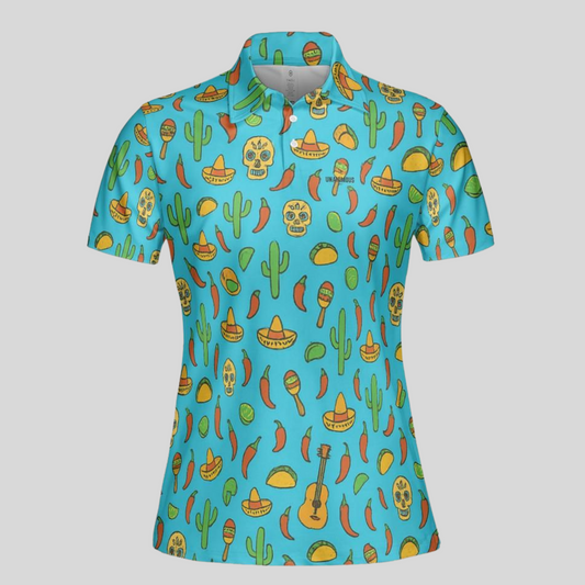 Salsa Swing Women’s Golf Polo Shirt – Lightweight, Moisture-Wicking, Performance Golf Apparel