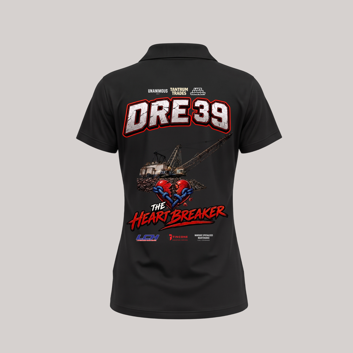 DRE39 "The Heartbreaker" Shutdown Crew Polo – Ladies Mining Dragline polo shirt
