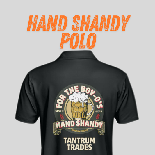 Hand Shandy Golf Polo – Collab with Tantrum Trades & Apex Mechanical | Unanimous Golf