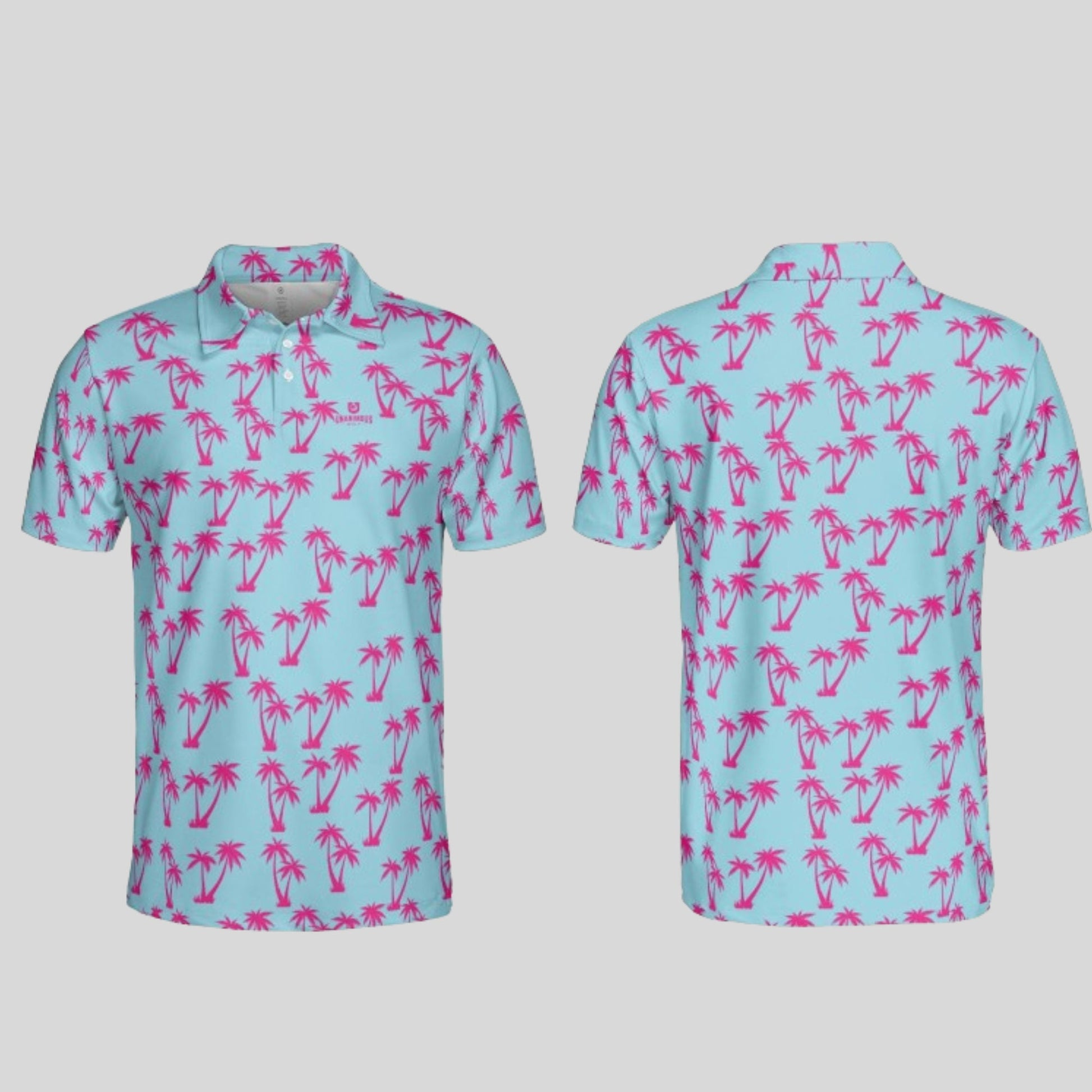Palm Tree Golf Polo Shirt for men