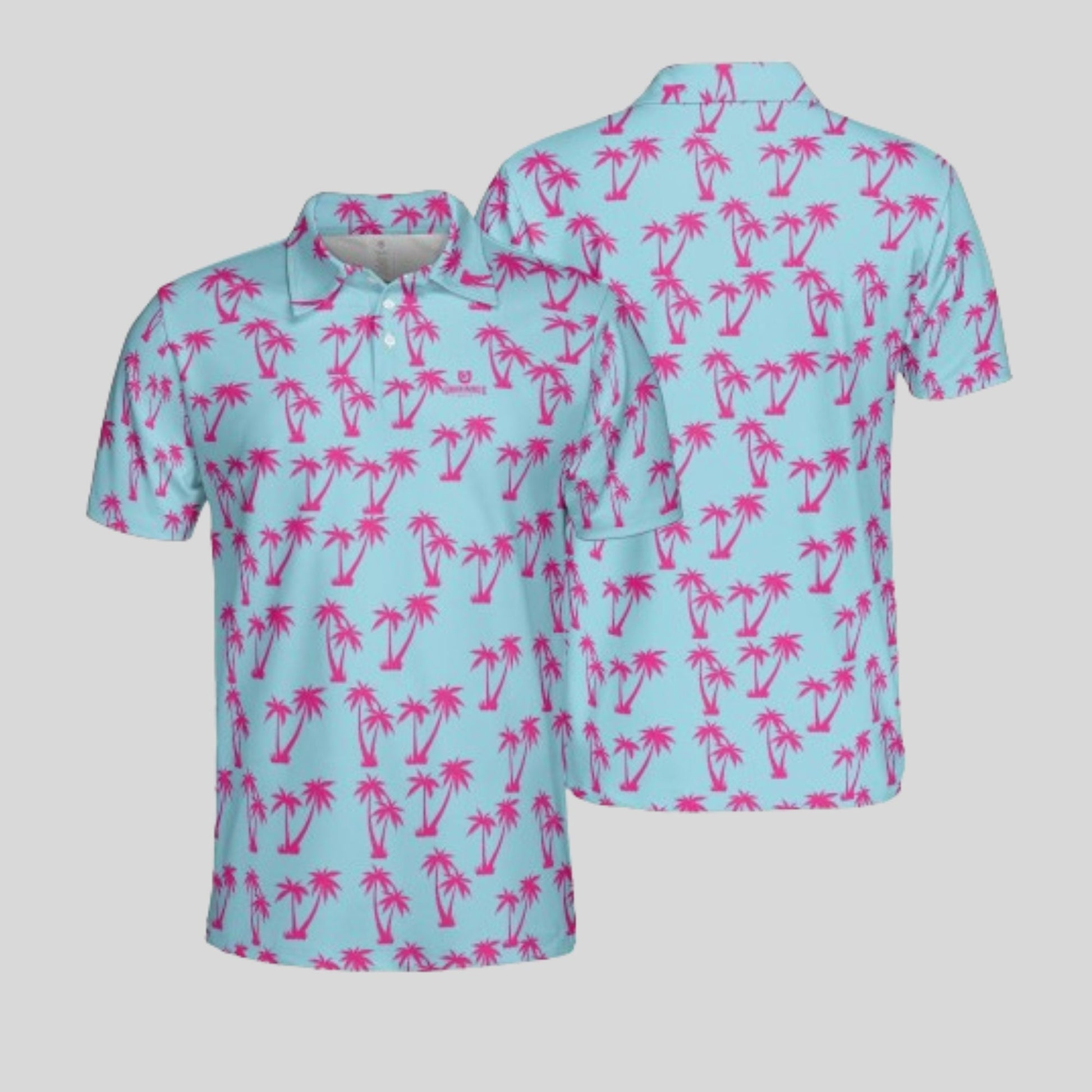 Palm Tree Golf Polo Shirt for men