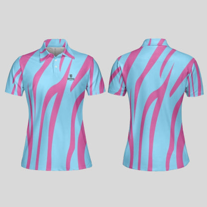 Tiger strip women's golf polo shirt