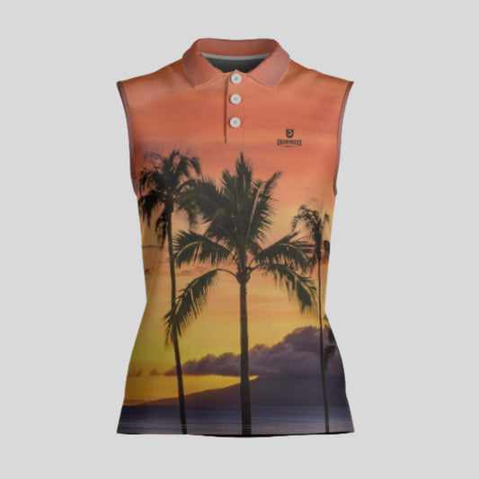 tropo Sleeveless golf polo for women