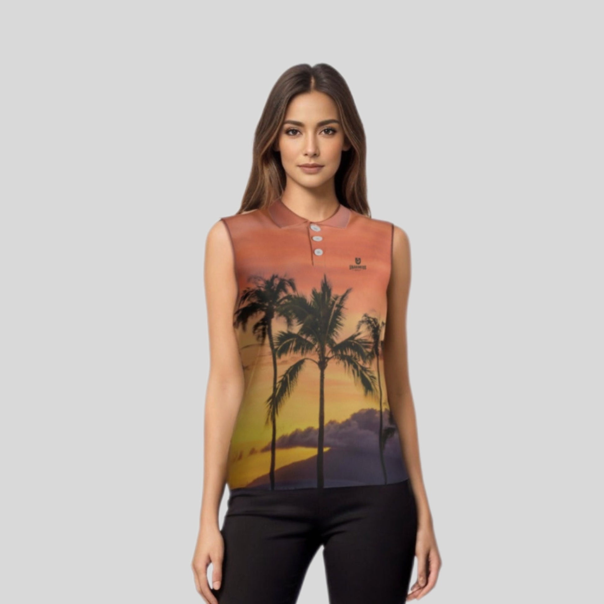 tropo Sleeveless golf polo for women