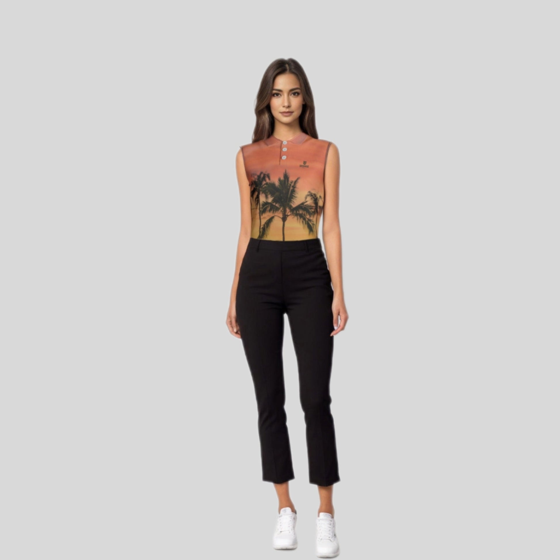 tropo Sleeveless golf polo for women