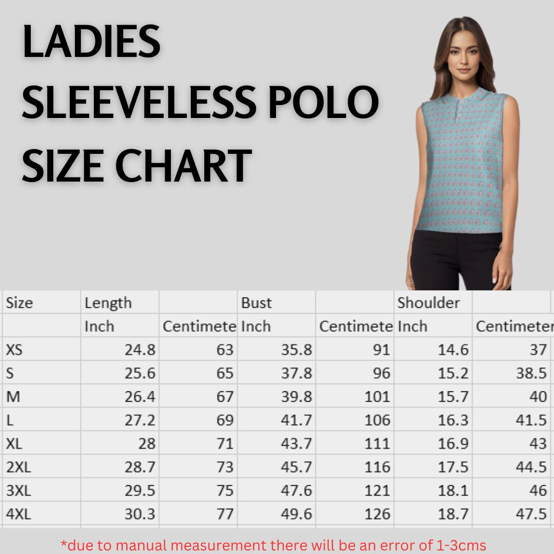 Unicorn Sleeveless Golf Shirt for Ladies