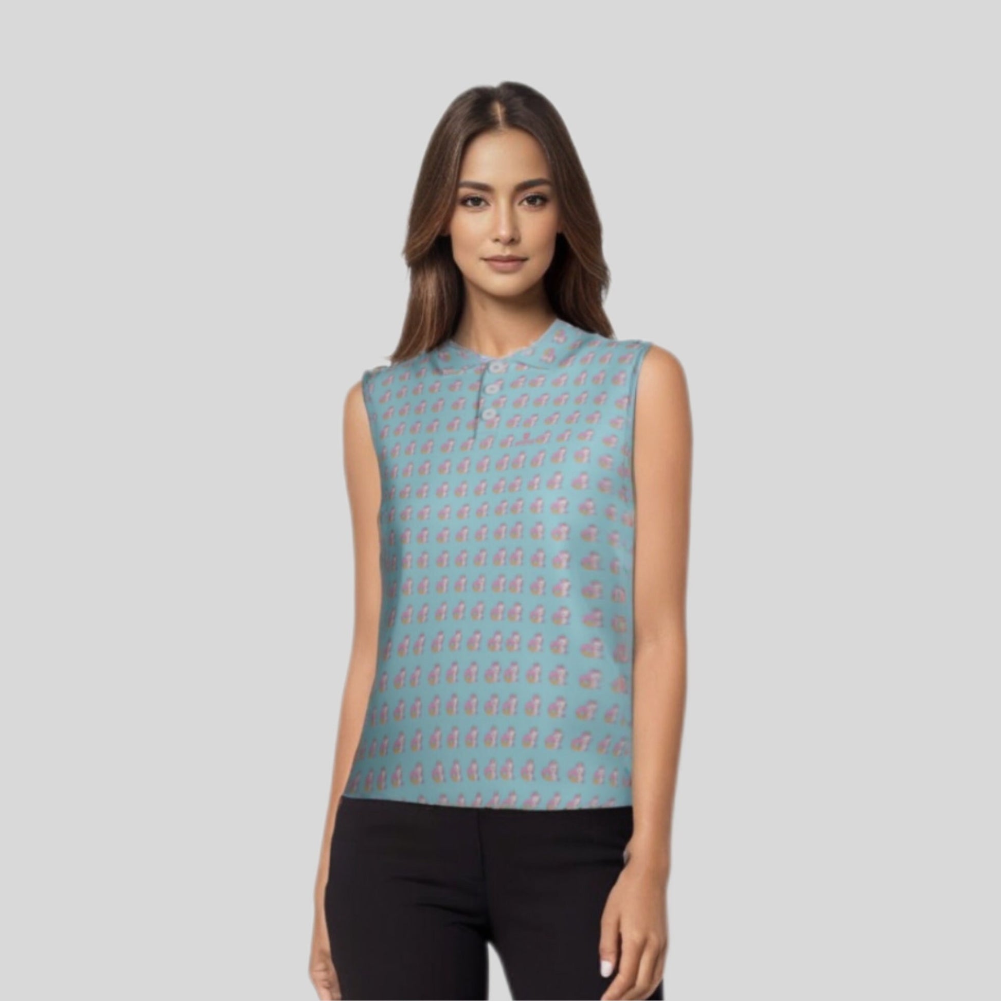 Unicorn Sleeveless Golf Shirt for Ladies