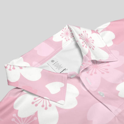 Japanese Cherry sleeveless golf polo shirt