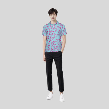 Palm Tree Golf Polo Shirt for men