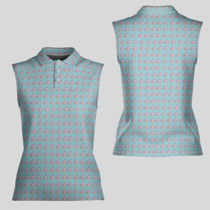 Unicorn Sleeveless Golf Shirt for Ladies