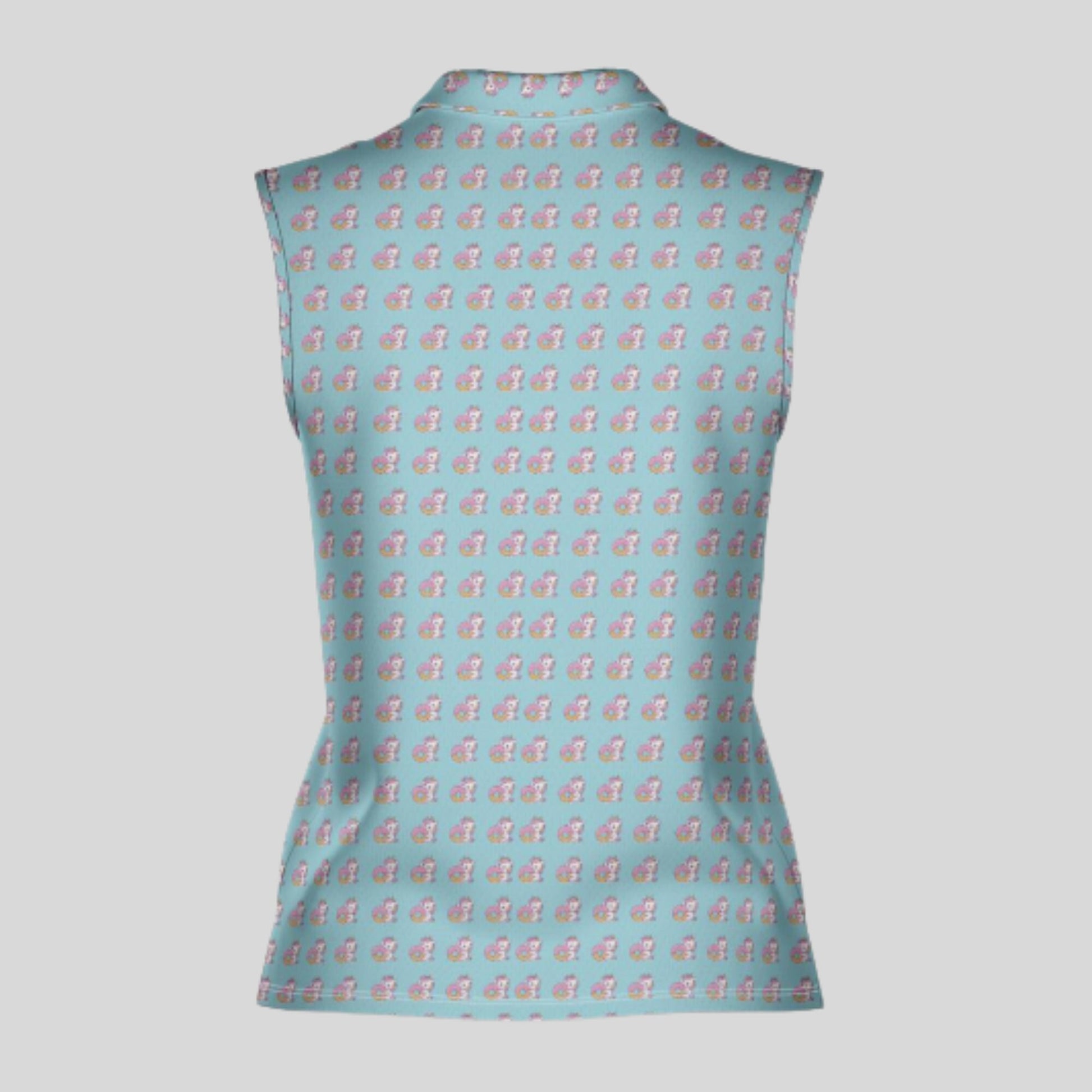 Unicorn Sleeveless Golf Shirt for Ladies