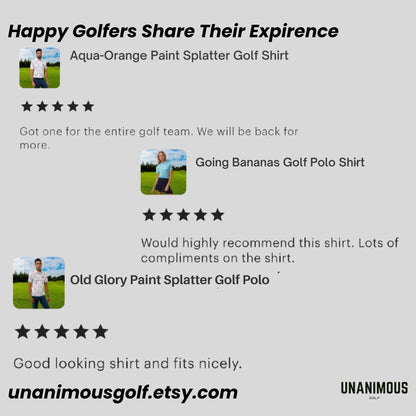 going bananas golf polo shirt