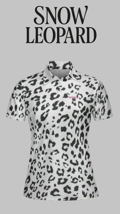 Snow Leopard Sleeveless Women’s Golf Polo | Lightweight, Breathable, Athletic Fit – Unanimous Golf