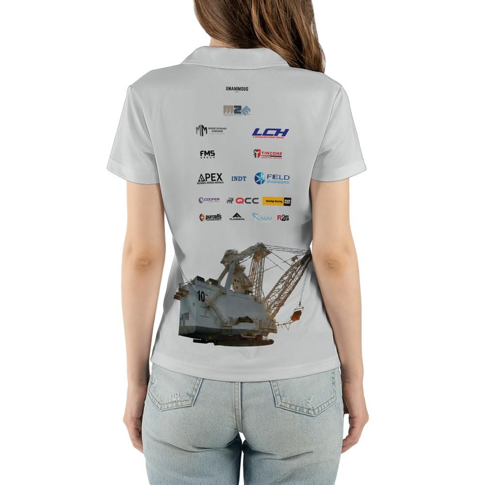 Monadelphous Dragline 10 Women's Mining Polo Shirt