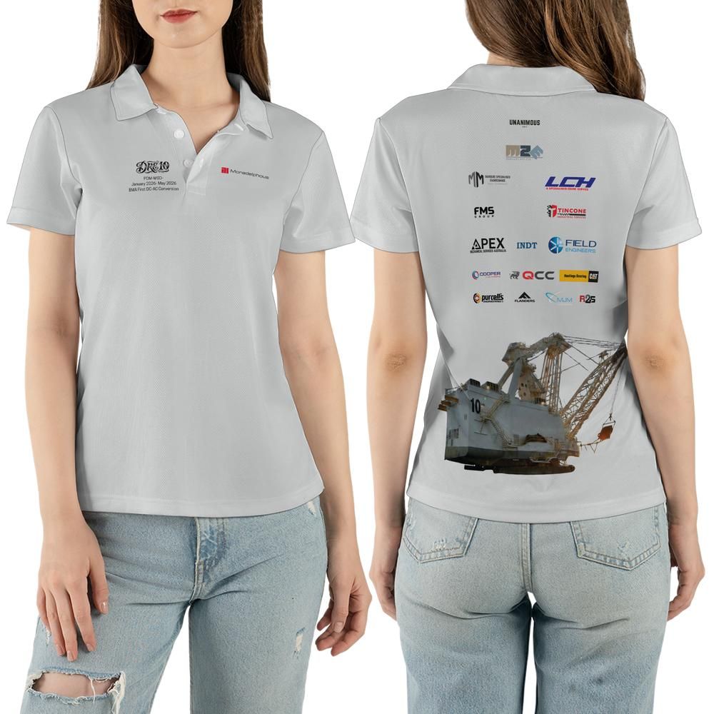 Monadelphous Dragline 10 Women's Mining Polo Shirt
