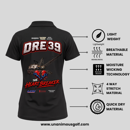 DRE39 "The Heartbreaker" Shutdown Crew Polo – Ladies Mining Dragline polo shirt